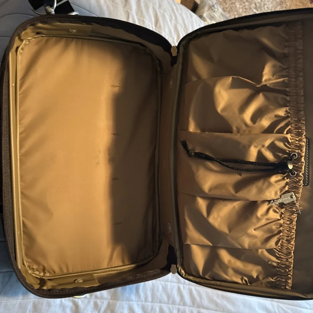 Samsonite Briefcase Laptop Messenger Bag Carry On Travel Business Brown Luggage